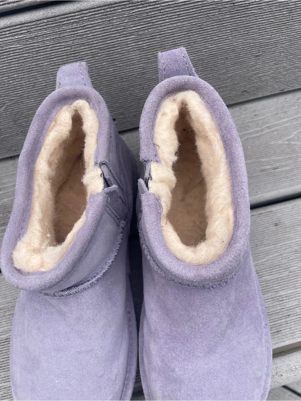 Share Bearpaw Retro Kids Shorty Boots Big Kid sz 4 Persian Violet purple NEW